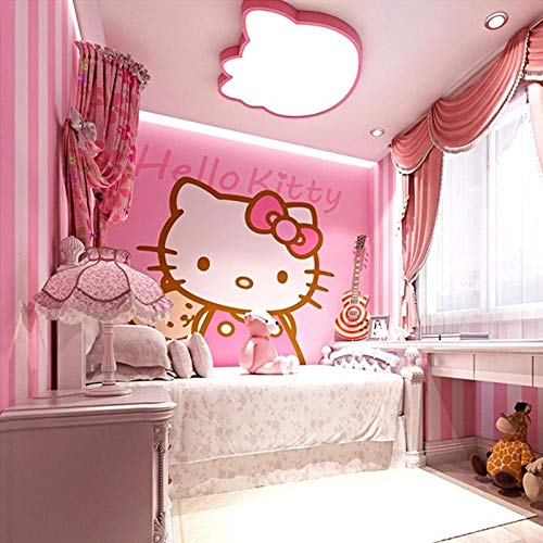 3d mural tapete wohnzimmer schlafzimmer hellokitty hallo kitty tapete_3d rosa prinzessin zimmer kinder warm mädchen schlafzimmer hellokitty hallo kitty tapete tapete200cm×140cm von Perfect wallpape