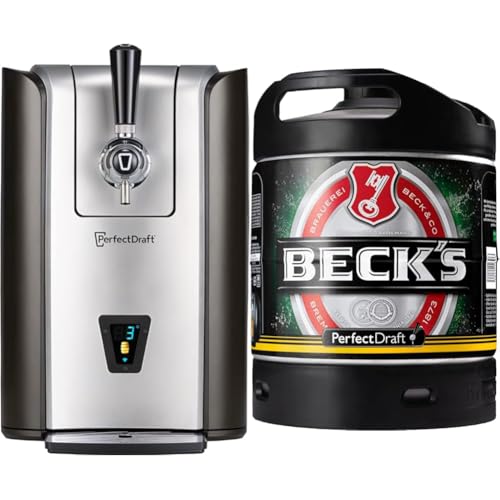 Bundle aus PerfectDraft Pro Zapfanlage + Beck's Pils Bier Perfect Draft (1 x 6l) MEHRWEG Fassbier von PerfectDraft