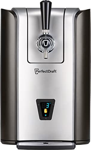 PerfectDraft Pro - Bierzapfmaschine, 6-Liter-Fässer, 30 Tage frisches Bier, variable Temperatursteuerung 0ºC-12ºC, App-Anbindung von PerfectDraft
