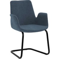 Esszimmerarmlehnstuhl mit Schwinggestell aus Metall 47 cm Sitzhöhe von PerfectFurn