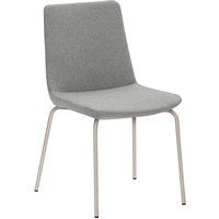 Grau melierter Küchenstuhl aus Stahl Bezug aus Webstoff von PerfectFurn