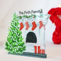 Personalisierte Familie Weihnachten Kamin Ornament | Am Zu Hänge Deine Strümpfe Weihnachtsstrümpfe von PerfectGiftsPPG