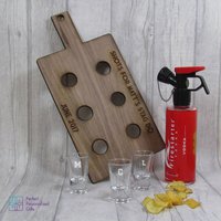 Personalisierter Paddleboard-Halter Aus Holz Mit Schnapsgläsern | Junggesellinnenabschied Geschenk Shot Paddle Board Trinkspiel 18. Geburtstag von PerfectGiftsPPG