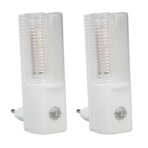 2x LED Nachtlicht | weiße LEDs | 6000 K | mit Dämmerungssensor | Nachtlampe Licht für Steckdose Orientierungslicht Kinderzimmer Weglicht | Tag-/ Nachtsensor | Tageslichtweiß | 2 Stück 2x LED Nachtlicht | weiße LEDs | 6000 K | mit Dämmerungssensor | Nachtlampe Licht für Steckdose Orientierungslicht Kinderzimmer Weglicht | Tag-/ Nachtsensor | Tageslichtweiß | 2 Stück von PerfectHD