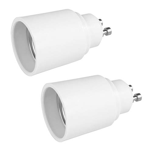 PerfectHD 2x Lampensockel Adapter | GU10 auf E27 | Lampenfassung Konverter Fassung Sockel Stecker Glühbirne Lampe LED | 2 Stück von PerfectHD