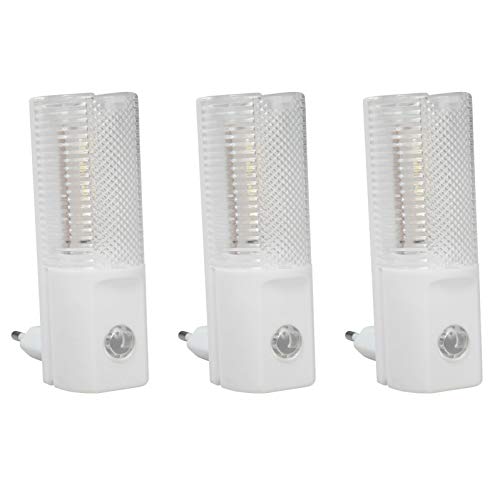 3x LED Nachtlicht | weiße LEDs | 6000 K | mit Dämmerungssensor | Nachtlampe Licht für Steckdose Orientierungslicht Kinderzimmer Weglicht | Tag-/ Nachtsensor | Tageslichtweiß | 3 Stück 3x LED Nachtlicht | weiße LEDs | 6000 K | mit Dämmerungssensor | Nachtlampe Licht für Steckdose Orientierungslicht Kinderzimmer Weglicht | Tag-/ Nachtsensor | Tageslichtweiß | 3 Stück von PerfectHD