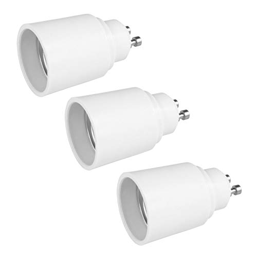 3x Lampensockel Adapter | GU10 auf E27 | Lampenfassung Konverter Fassung Sockel Stecker Glühbirne Lampe LED | 3 Stück von PerfectHD