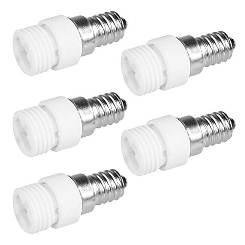 5x Lampensockel Adapter | E14 auf G9 | Lampenfassung Konverter Fassung Sockel Stecker Glühbirne Lampe LED | 5 Stück von PerfectHD