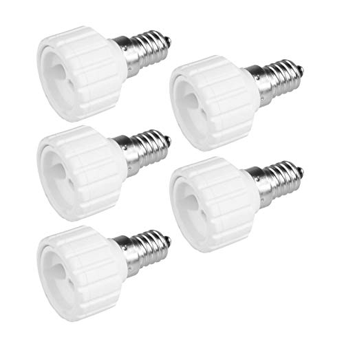 5x Lampensockel Adapter | E14 auf GU10 | Lampenfassung Konverter Fassung Sockel Stecker Glühbirne Lampe LED | 5 Stück von PerfectHD