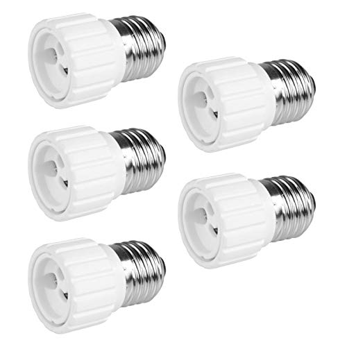 5x Lampensockel Adapter | E27 auf GU10 | Lampenfassung Konverter Fassung Sockel Stecker Glühbirne Lampe LED | 5 Stück von PerfectHD