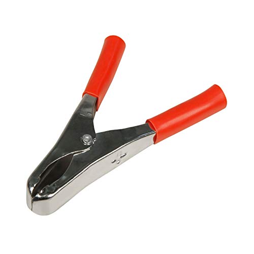 PerfectHD Krokodilklemme | Rot | 82 mm | 17 mm | 20A | Isolierte Griffe | Metall Klemmen Kunststoff Griff | Bananenstecker Abgreifklemme von PerfectHD