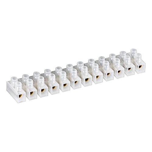 Lüsterklemme | 12er Reihe | 10 mm² • max. 10 A | Lüsterklemmen mit doppelter Schraubklemme | Transparent Weiß | 1 Stück Lüsterklemme | 12er Reihe | 10 mm² • max. 10 A | Lüsterklemmen mit doppelter Schraubklemme | Transparent Weiß | 1 Stück von PerfectHD