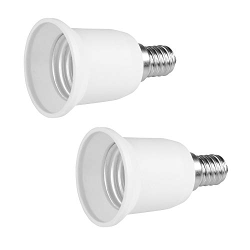 PerfectHD 2x Lampensockel Adapter | E14 auf E27 | Lampenfassung Konverter Fassung Sockel Stecker Glühbirne Lampe LED | 2 Stück von PerfectHD