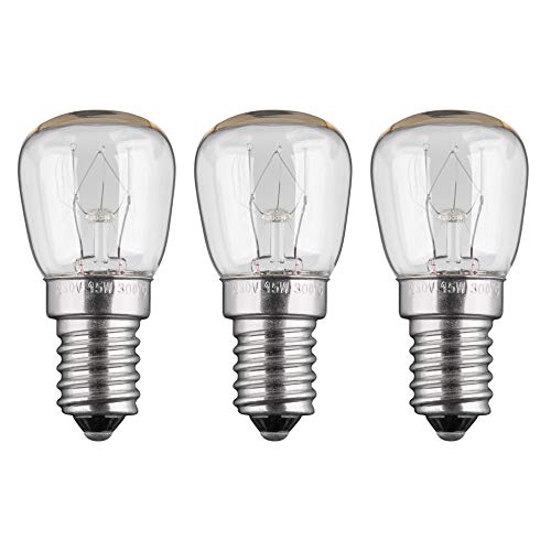 PerfectHD 3x Backofenlampe | 15W | E14 | 230V | 2200 K | warm-weiß | Birne Lampe Glühbirne Glühlampe Leuchtmittel für Backofen Backofenglühbirne | warmweiß | 3 Stück von PerfectHD