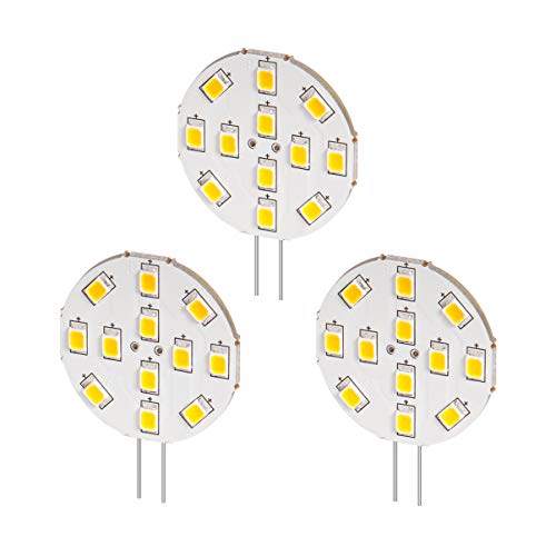 PerfectHD 3x G4 LED Lampen - 2 Watt - Sockel G4 - Kaltweiß - 6500 K - 12 V - Strahler SMD Glühbirne Kalt-Weiss - 2W - 3 Stück von PerfectHD