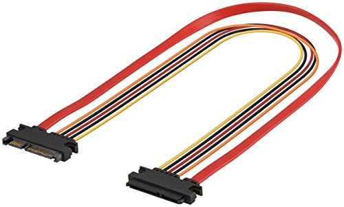 PerfectHD SATA-Kombi Verlängerung | Daten + Stromversorgung | 0,5 m von PerfectHD