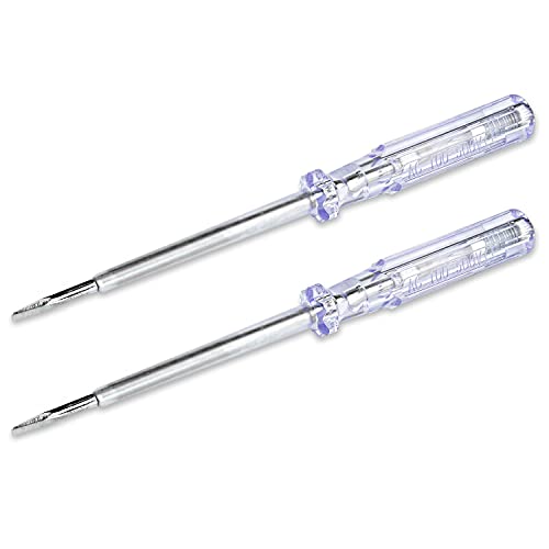 PerfectHD Stromprüfer - Schraubenzieher - Spannungsprüfer - 100 mm Schaft - 3,5 mm Klinge - 200 bis 250 V - 2er-Set - 5 Varianten PerfectHD Stromprüfer - Schraubenzieher - Spannungsprüfer - 100 mm Schaft - 3,5 mm Klinge - 200 bis 250 V - 2er-Set - 5 Varianten von PerfectHD