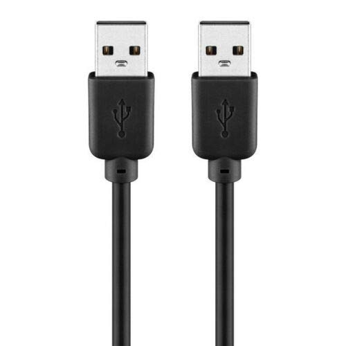 PerfectHD USB 2.0 Kabel | 1,8m | Verbindungskabel | Datenkabel bis 0,48 Gbit/s | USB 2.0 Stecker (Typ A) > USB 2.0 Stecker (Typ A) | Schwarz | 1,8 Meter von PerfectHD