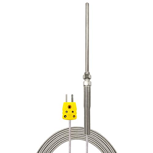 PerfectPrime TL1815 K-Typ Sensor Sonden Metall HeadProbe fur K-Typ Sonde Thermoelement Sensor & Meter im Temperaturbereich von 0 bis 800 °C von PerfectPrime