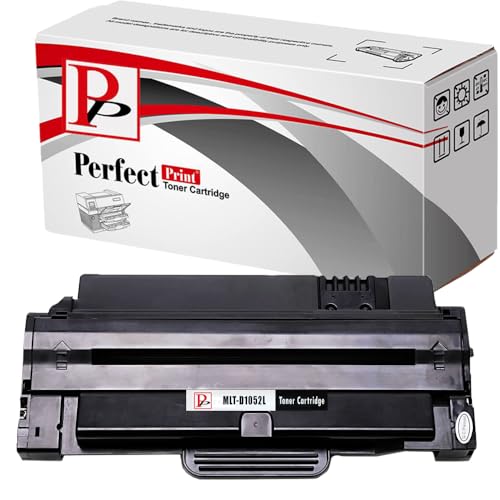4 Schwarz PerfectPrint Kompatible Toner patronen ersetzen MLT-D1052L für Samsung Drucker ML-1910 ML-1915 ML-2525 2525 W ML-2540-2545 ML-2580 N SCX-4623 F SCX-4623FN SCX-4623FW SF-650 SF-650P von PerfectPrint