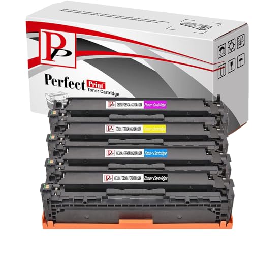 PerfectPrint Kompatible Tonerpatrone für Canon I-Sensys LBP-7100CN 7110CW MF-8230CN 8280CW 731 (schwarz/türkis/Magenta/gelb, 4er Pack) von PerfectPrint