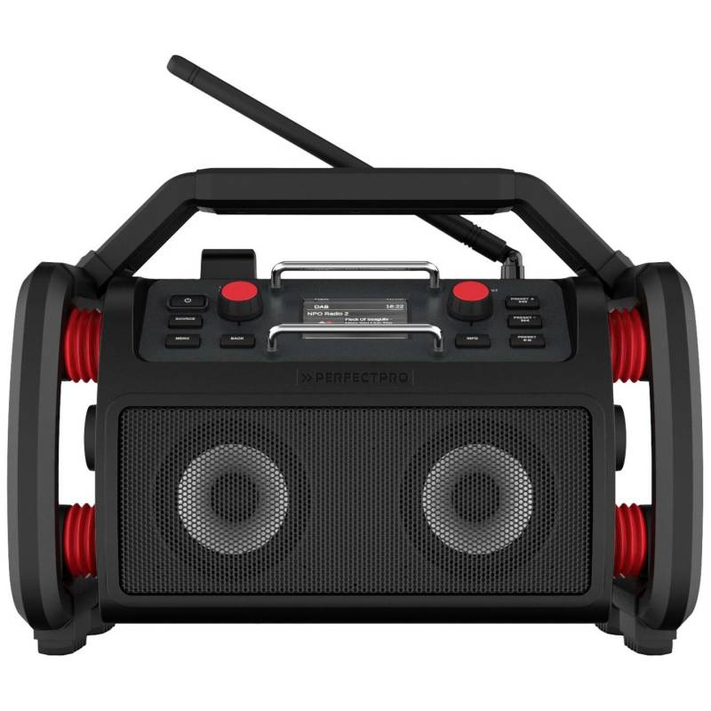 Perfect Pro Rock Pro Baustellenradio Dab+ Ukw Aux Bluetooth Usb Defektware D-Ware von PerfectPro