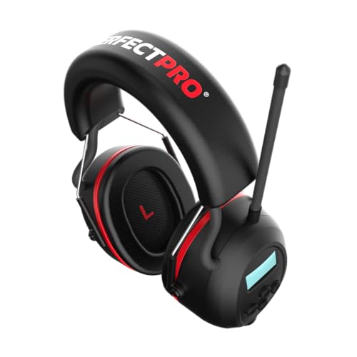 PerfectPro H-40 EarProtection Gehörschutz, Eingebautes Mikrofon, UKW, DAB+, Bluetooth 5.1, USB-C-Ladeanschluss, Integrierter Lithium-Akku, IPX4, H-40. von PerfectPro