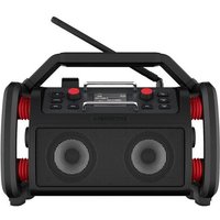 PerfectPro RockPro Baustellenradio DAB+, UKW AUX, Bluetooth®, USB Akku-Ladefunktion, spritzwasserge von PerfectPro