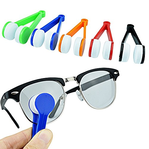 Perfectii 5pcs Mini Microfaser Brille Reiniger, Mini-Brillenreiniger Cleaner Pinsel Reinigungs-Tool von Dawwoti