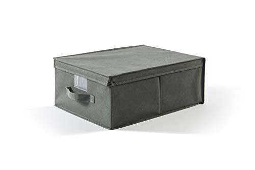 Perfekt mehr EasyBox Aufbewahrungsbox aus Kunststoff, Stoff, Asche, 36.0 x 48.0 x 19.0 cm von Perfetto