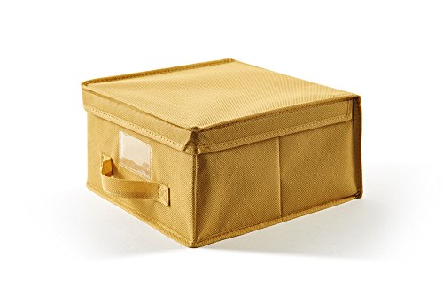 Perfekt mehr EasyBox Aufbewahrungsbox aus Kunststoff, Stoff, Zabaglione, 28.0 x 30.0 x 15.5 cm von Perfetto