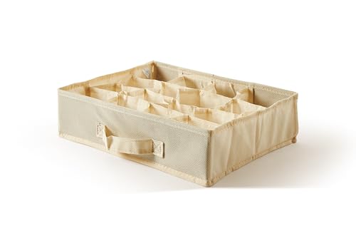 Perfekt mehr EasyBox Organizer Schublade TNT 16 Arbeitsplätze, Stoff, Ecru, 35.0 x 28.0 x 9.0 cm von Perfetto