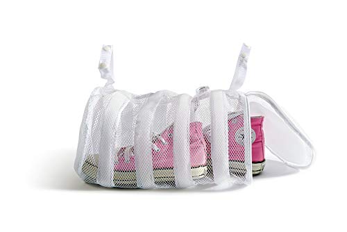 Perfekt mehr SALVABUCATO Wäschebeutel für Schuhe, Textil, weiß, 40.0 x 18.0 x 18.0 cm von Perfetto