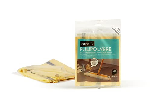 Perfekt 0260 C der Puli Polvere Bodentücher Stück Ersatzteile à 20 Tücher, cm 45 x 22, gelb von Perfetto