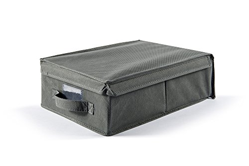 Perfekt mehr EasyBox Aufbewahrungsbox aus Kunststoff, Stoff, Asche, 30.0 x 40.0 x 13.0 cm von Perfetto