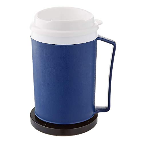 Sammons Preston Die gewichteten Cup, 12 Oz. Die gewichteten Becher mit Deckel & Interne Untersetzer mit 8 Unzen Zusatzgewicht, isoliert Getränkebehälter mit Secure Deckel für Arthritis von Homecraft