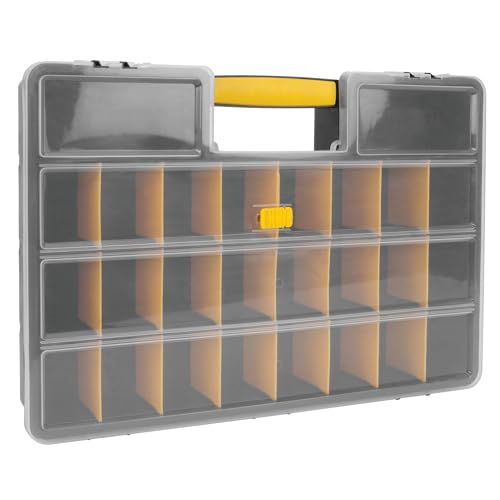 Performance Tool W54037 26 Adjustable Compartment Hardware Organizer Box With Dividers - Durable Plastic Screw Organizer For Nuts, Bolts, Screws, Nails, and Small Hardware von PERFORMANCE TOOL