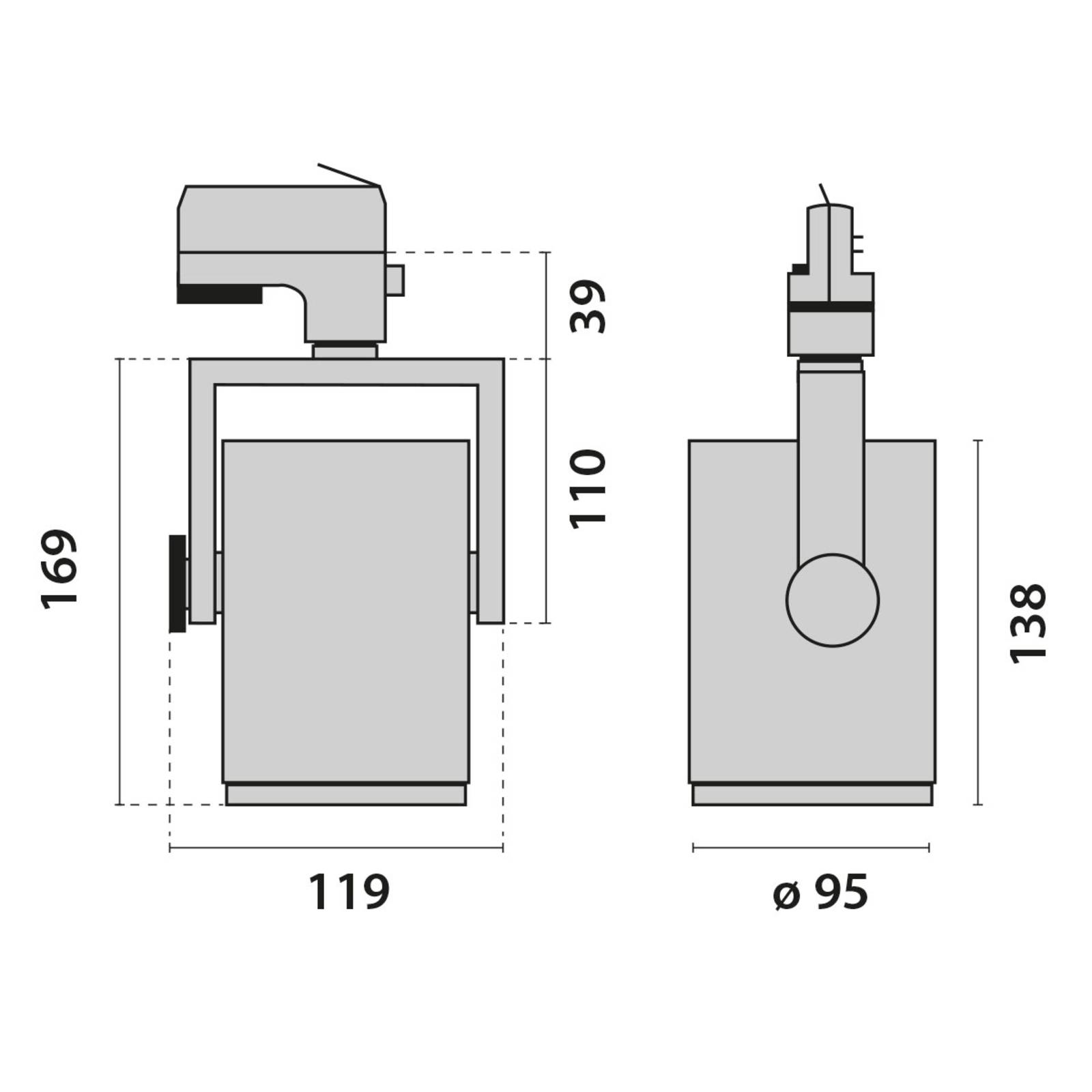 3-Phasen-Schienenstrahler AS425 LED Medium weiß ww von Performance in Lighting