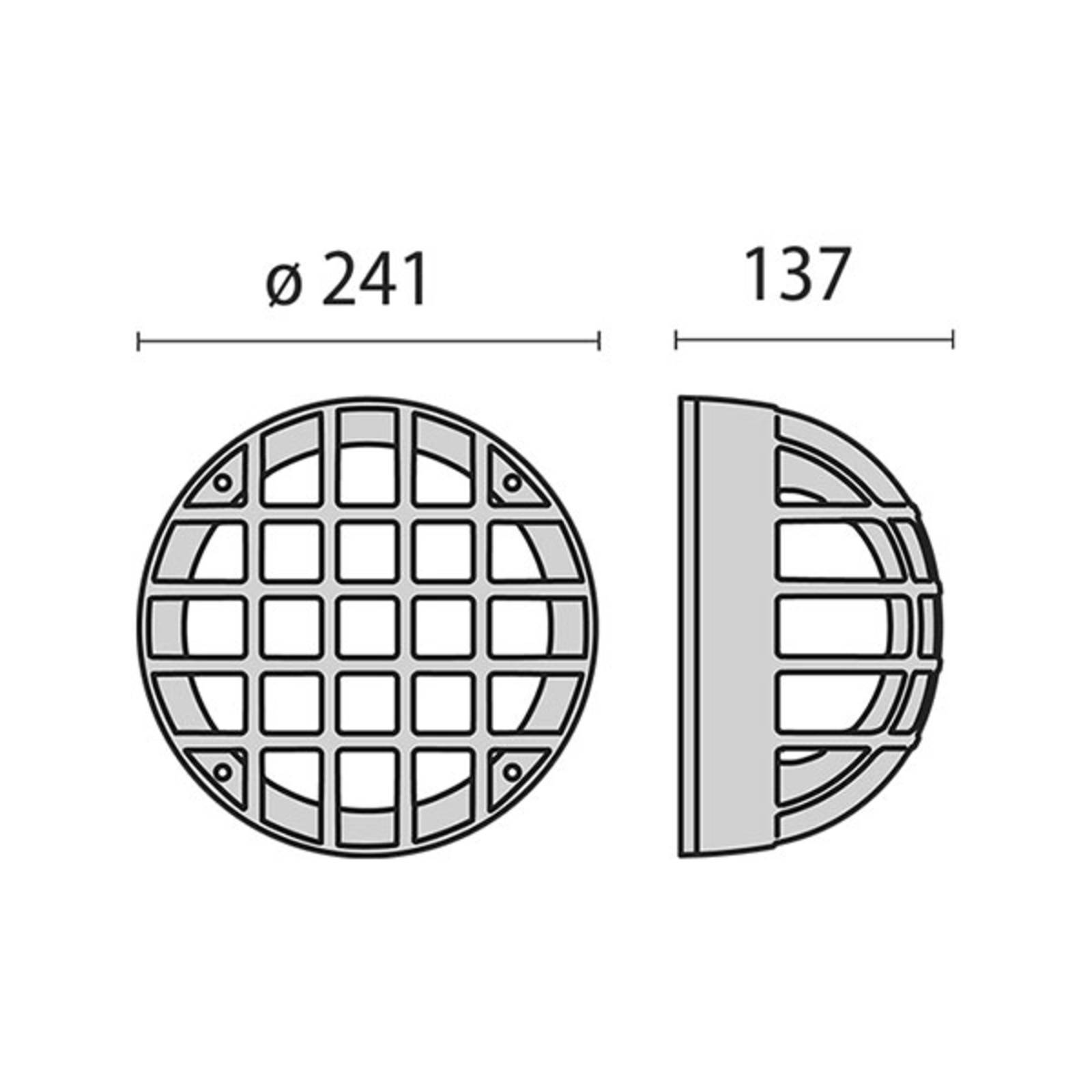 Außenwandleuchte Eko+21/G, E27, metallic anthrazit von Performance in Lighting