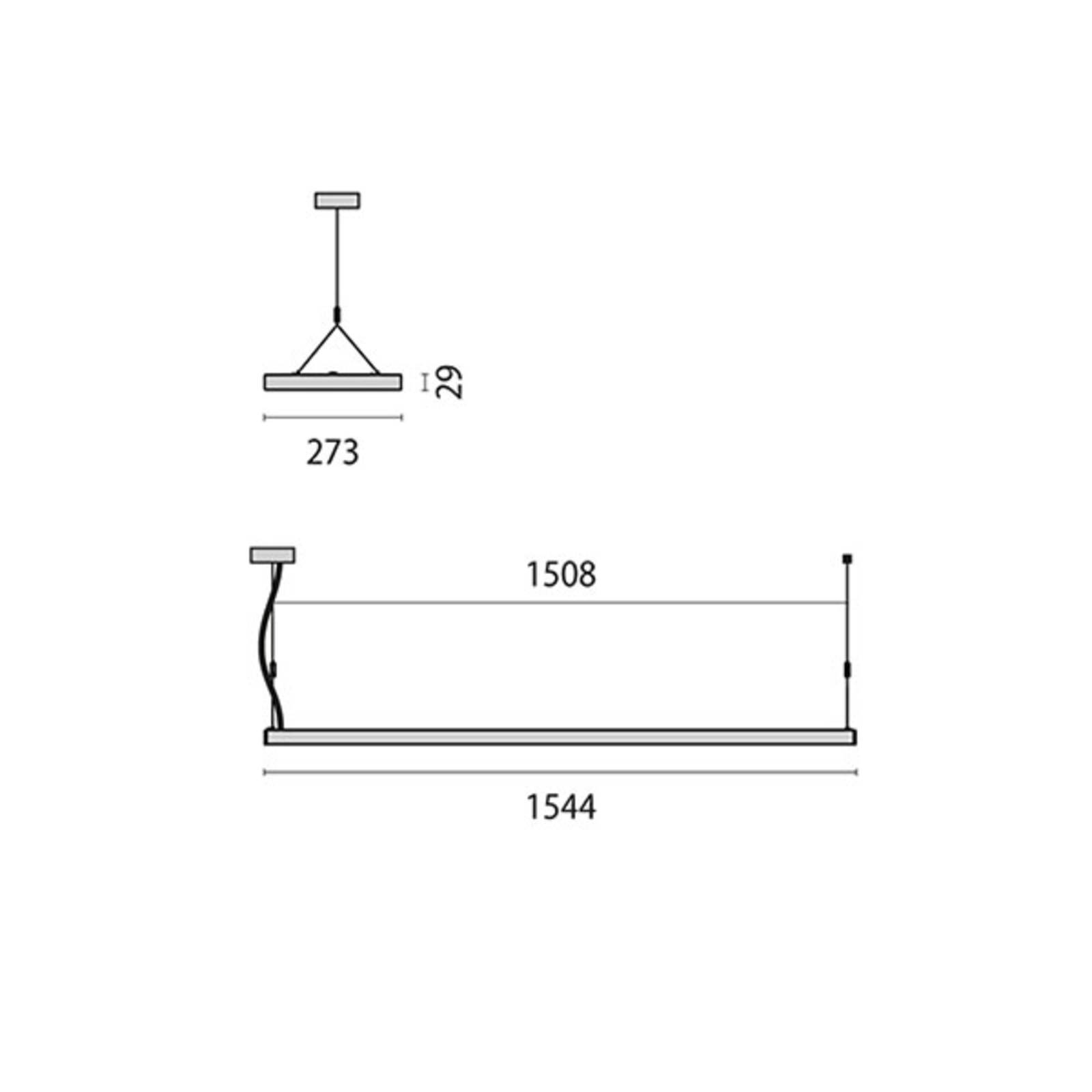 SL629PL direkt/indirekt, DALI, 154cm grau 4.000K von Performance in Lighting