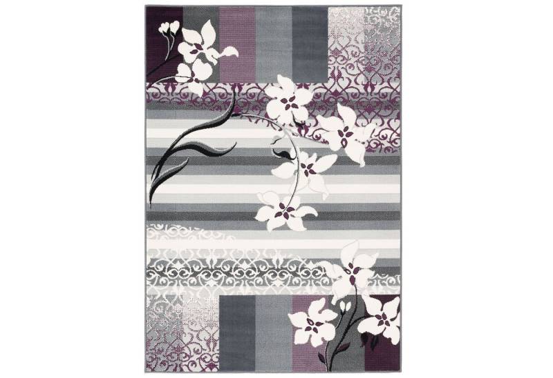 Pergamon Designteppich Designer Teppich Samba Modern Blumen, Rechteckig, Höhe: 6 mm von Pergamon