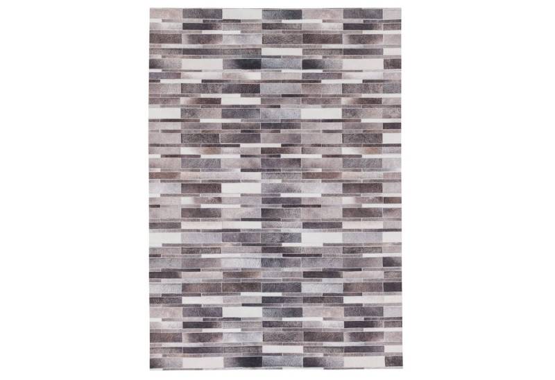Pergamon Designteppich Kunstfaser Patchwork Tierfell Stripes, Rechteckig, Höhe: 7 mm von Pergamon