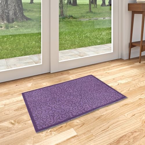 Fußmatte Sauberlauf Schmutzfangmatte Waschbar Superclean Purple in 5 Größen von Pergamon