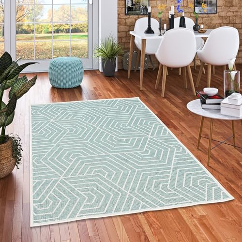 In & Outdoor Flachgewebe Sisaloptik Natur, Terrasse und Balkon Teppich Ottawa Mintgrün Trend in 5 Größen In & Outdoor Flachgewebe Sisaloptik Natur, Terrasse und Balkon Teppich Ottawa Mintgrün Trend in 5 Größen von Pergamon