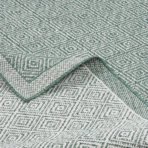 In- und Outdoor Teppich Hampton Grün Meliert - Beidseitig Verwendbarer und Wetterfester Teppich in Verschiedenen Größen für Terrasse, Balkon und Garten In- und Outdoor Teppich Hampton Grün Meliert - Beidseitig Verwendbarer und Wetterfester Teppich in Verschiedenen Größen für Terrasse, Balkon und Garten von Pergamon