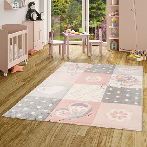 Kinder Teppich Maui Kids Rosa Karo Herzen in 5 Größen Kinder Teppich Maui Kids Rosa Karo Herzen in 5 Größen von Pergamon