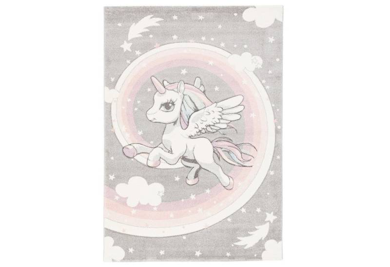 Pergamon Kinderteppich Kinder Teppich Maui Kids Pastell Einhorn, Rechteckig, Höhe: 13 mm von Pergamon
