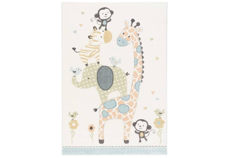 Pergamon Kinderteppich Kinder Teppich Maui Kids Safari Tiere, Rechteckig, Höhe: 13 mm von Pergamon