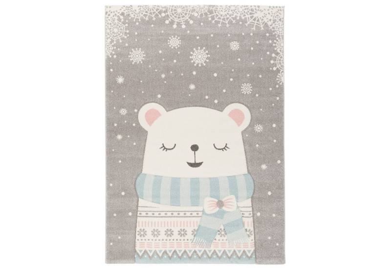 Pergamon Kinderteppich Kinder Teppich Maui Kids Schnee Bär, Rechteckig, Höhe: 13 mm von Pergamon