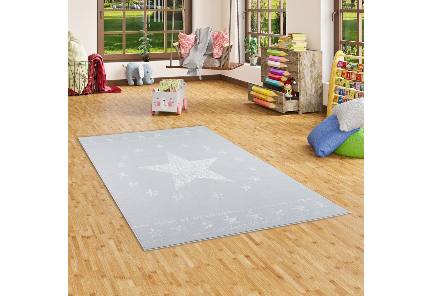 Kinderteppich Kinder und Jugend Teppich Trendline Modern Stars, Pergamon, Rechteckig, Höhe: 8 mm von Pergamon